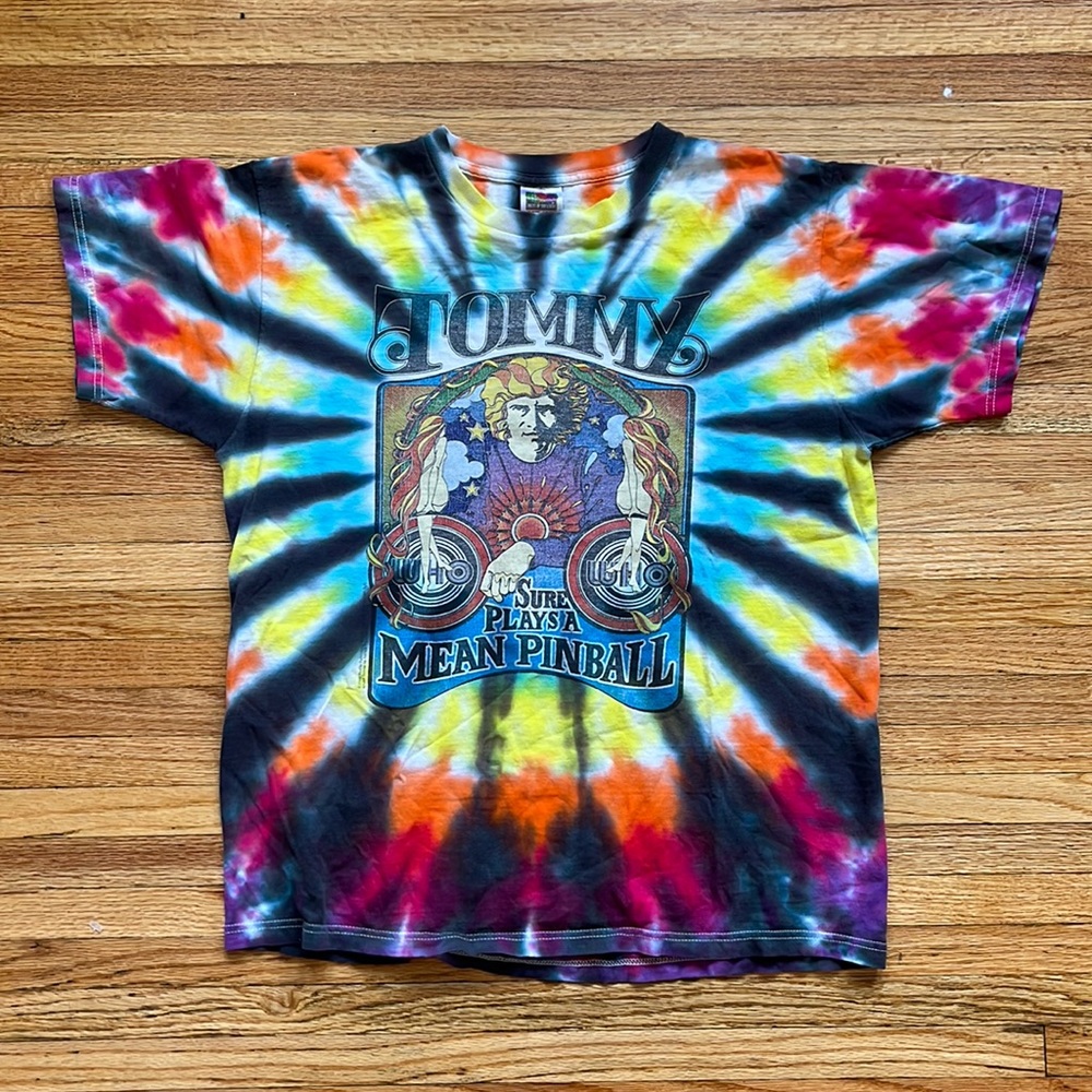 Vintage The Who T-Shirt / Tommy Sure Plays A Mean Pinball / Large / 1999-2000